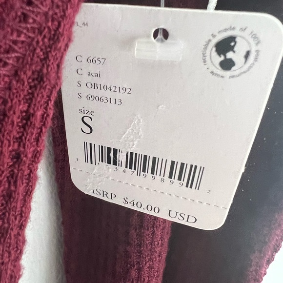 🌟FREE PEOPLE One Of The Girls Henley-Acai color - Picture 14 of 14